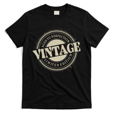 Vintage Age To Perfection Limited Edition Stamp Emblem T-Shirt