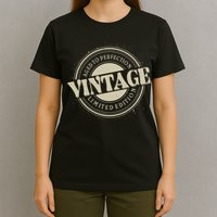 Vintage Age To Perfection Limited Edition Stamp Emblem T-Shirt