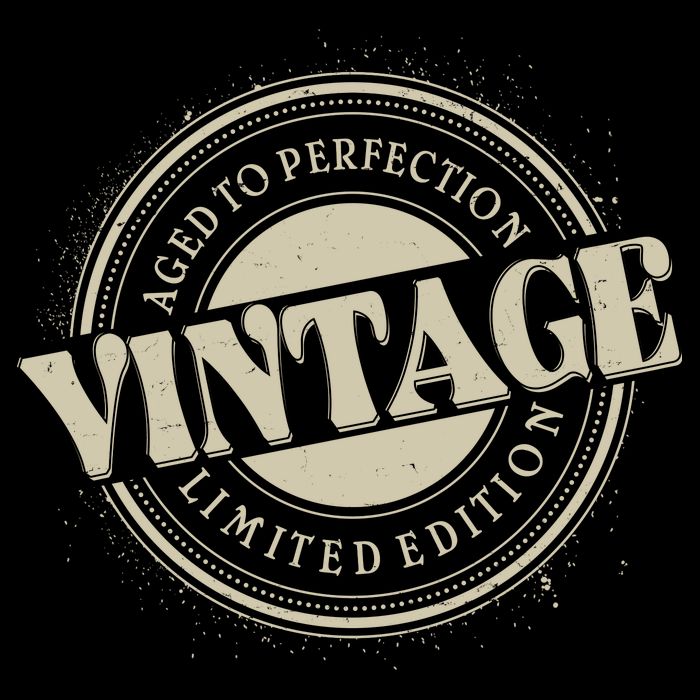 Vintage Age To Perfection Limited Edition Stamp Emblem Tall T-Shirt