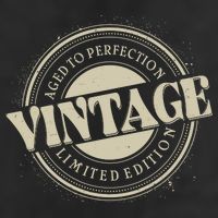 Vintage Age To Perfection Limited Edition Stamp Emblem Beanie