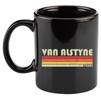 Van Alstyne Tx Texas Funny City Home Root Gift Retro 70s 80s 11oz C Handle Ceramic Mug