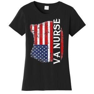 Veteran American USA Flag VA Nurse Women's T-Shirt