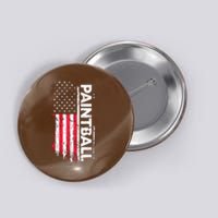 Vintage American USA Flag Cool Paintball Button