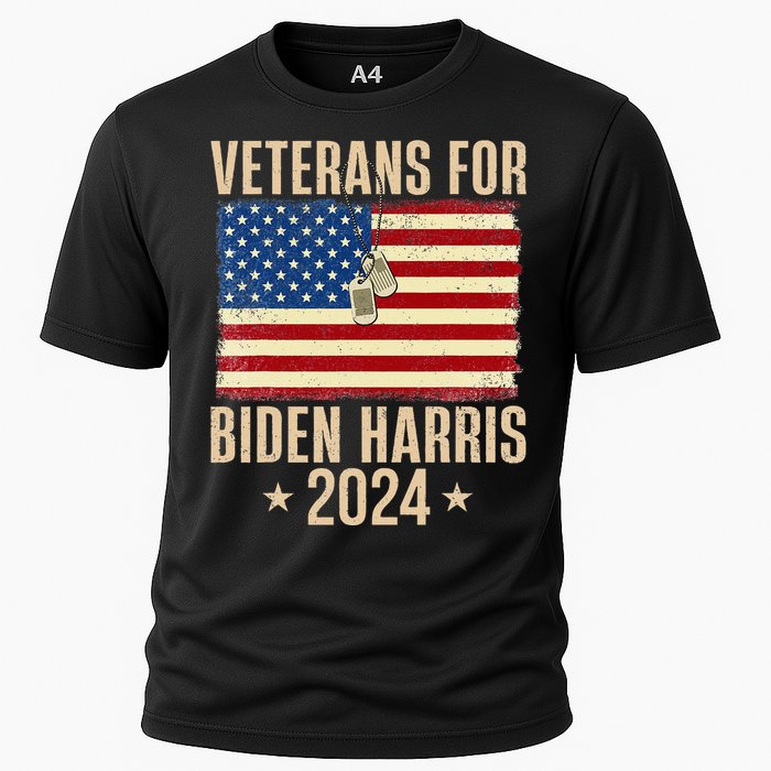 Veterans American Usa Flag Biden Harris 202 Cooling Performance Crew T-Shirt