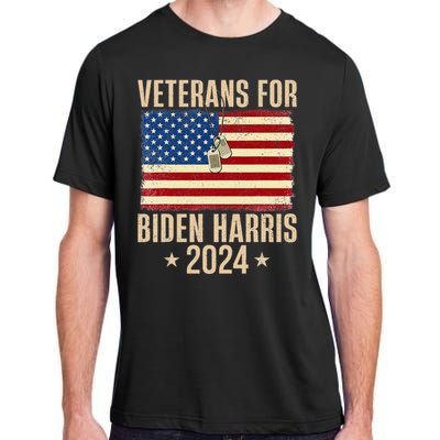 Veterans American Usa Flag Biden Harris 202 Adult ChromaSoft Performance T-Shirt