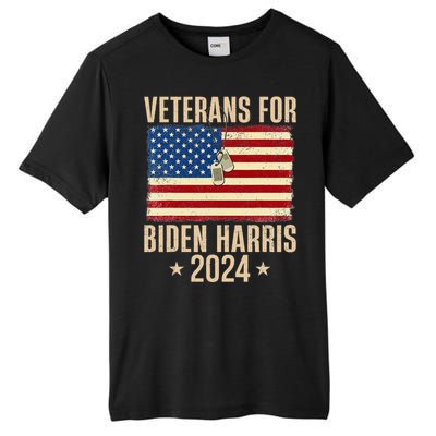 Veterans American Usa Flag Biden Harris 202 Tall Fusion ChromaSoft Performance T-Shirt