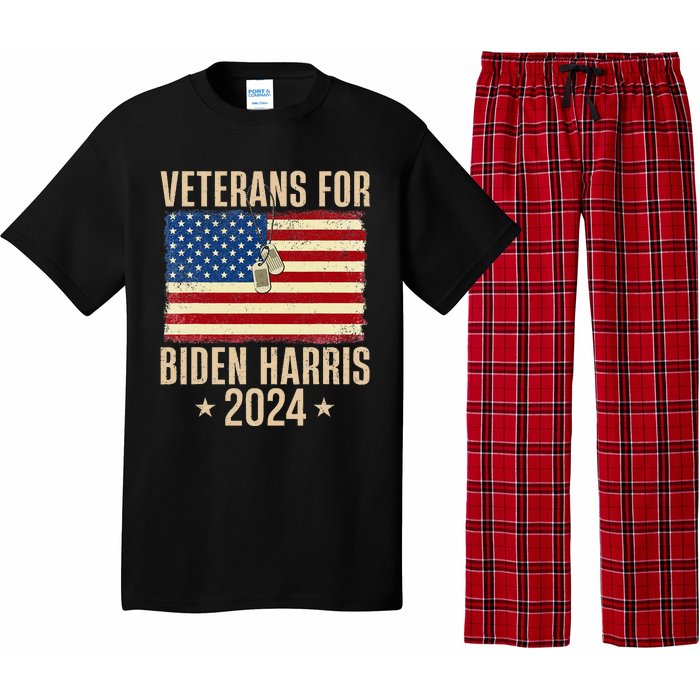 Veterans American Usa Flag Biden Harris 202 Pajama Set