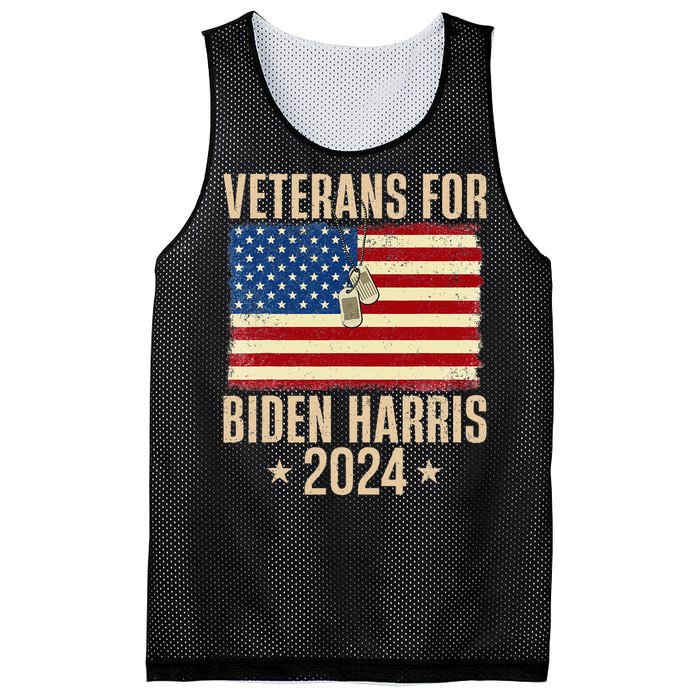 Veterans American Usa Flag Biden Harris 202 Mesh Reversible Basketball Jersey Tank