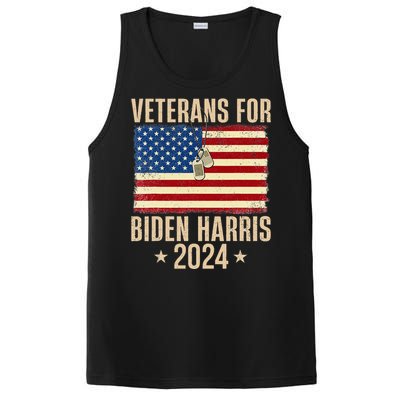 Veterans American Usa Flag Biden Harris 202 PosiCharge Competitor Tank