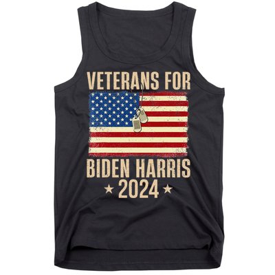 Veterans American Usa Flag Biden Harris 202 Tank Top