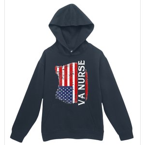 Veteran American USA Flag VA Nurse Urban Pullover Hoodie