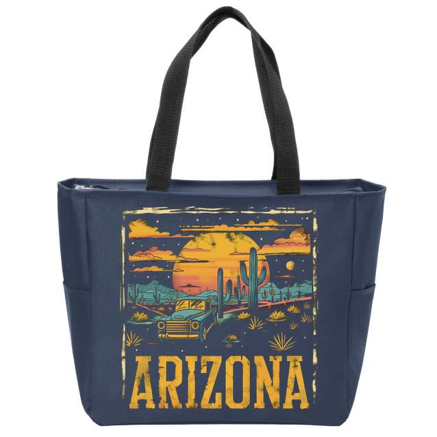 Vintage Arizona Zip Tote Bag