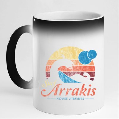 Visit Arrakis Vintage Distressed Surf 11oz Black Color Changing Mug