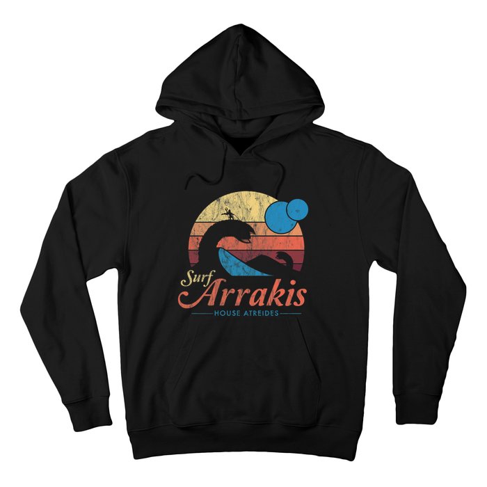 Visit Arrakis Vintage Distressed Surf Hoodie