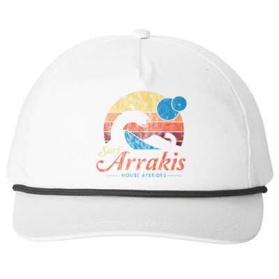 Visit Arrakis Vintage Distressed Surf Snapback Five-Panel Rope Hat