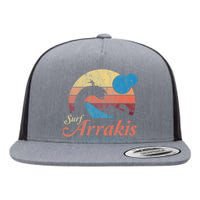 Visit Arrakis Vintage Distressed Surf Flat Bill Trucker Hat