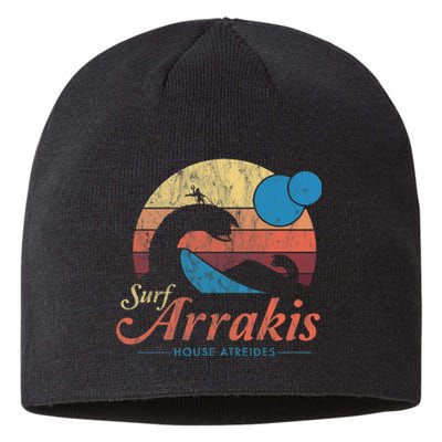 Visit Arrakis Vintage Distressed Surf Sustainable Beanie