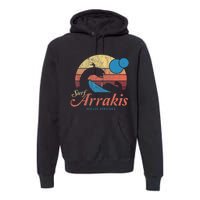 Visit Arrakis Vintage Distressed Surf Premium Hoodie