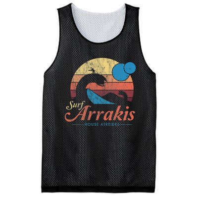 Visit Arrakis Vintage Distressed Surf Mesh Reversible Basketball Jersey Tank