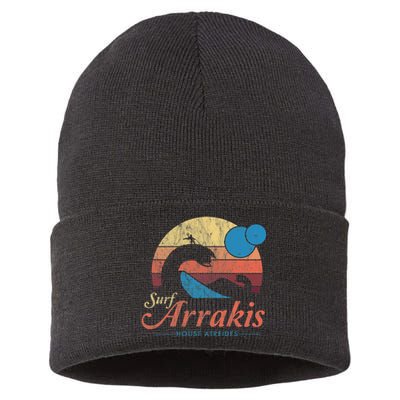 Visit Arrakis Vintage Distressed Surf Sustainable Knit Beanie