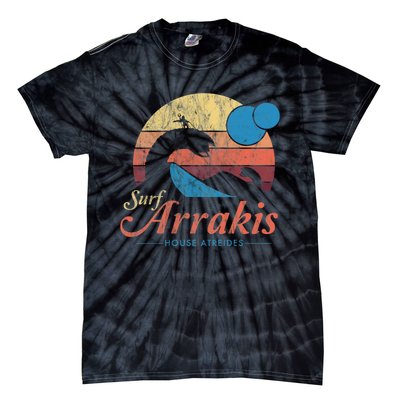 Visit Arrakis Vintage Distressed Surf Tie-Dye T-Shirt