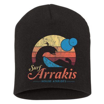 Visit Arrakis Vintage Distressed Surf Short Acrylic Beanie