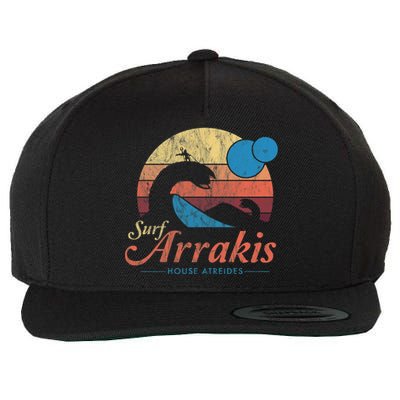 Visit Arrakis Vintage Distressed Surf Wool Snapback Cap