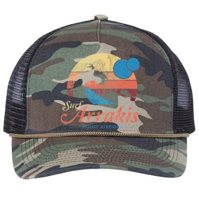 Visit Arrakis Vintage Distressed Surf Retro Rope Trucker Hat Cap