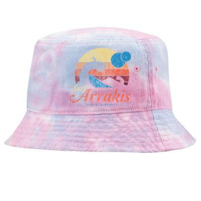 Visit Arrakis Vintage Distressed Surf Tie-Dyed Bucket Hat