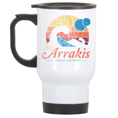 Visit Arrakis Vintage Distressed Surf Stainless Steel Travel Mug