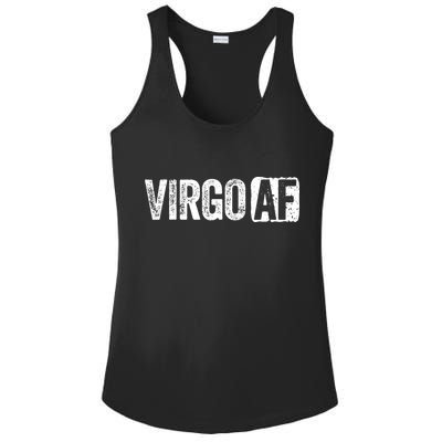 Virgo AF Virgo Zodiac Sign Gift Ladies PosiCharge Competitor Racerback Tank