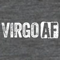 Virgo AF Virgo Zodiac Sign Gift 7 Panel Mesh Trucker Snapback Hat