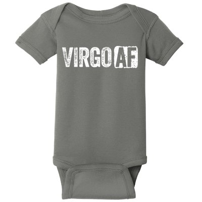 Virgo AF Virgo Zodiac Sign Gift Baby Bodysuit