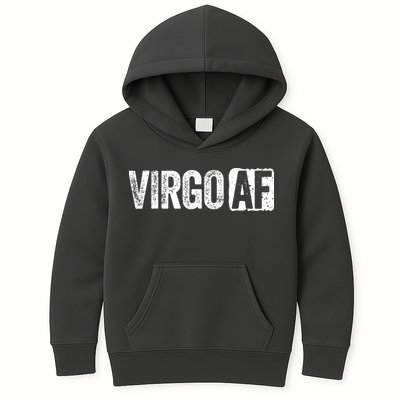 Virgo AF Virgo Zodiac Sign Gift Kids Hoodie
