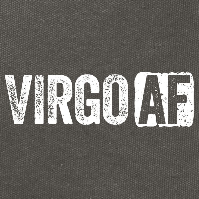 Virgo AF Virgo Zodiac Sign Gift Cotton Canvas Backpack