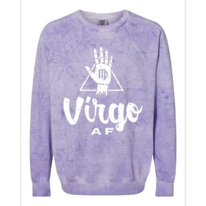 Virgo Af / Virgo Birthday Virgo Astrology And Zodiac Quote Cute Gift Colorblast Crewneck Sweatshirt