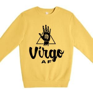 Virgo Af / Virgo Birthday Virgo Astrology And Zodiac Quote Cute Gift Premium Crewneck Sweatshirt