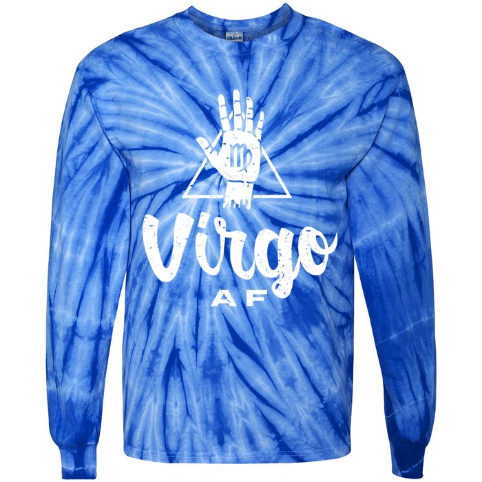 Virgo Af / Virgo Birthday Virgo Astrology And Zodiac Quote Cute Gift Tie-Dye Long Sleeve Shirt