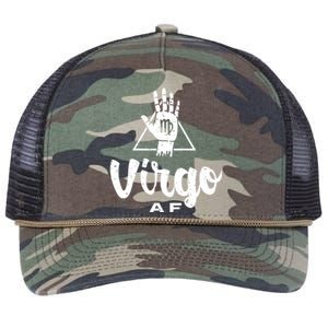 Virgo Af / Virgo Birthday Virgo Astrology And Zodiac Quote Cute Gift Retro Rope Trucker Hat Cap