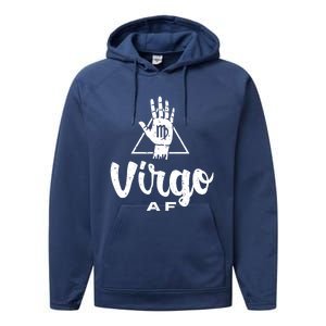 Virgo Af / Virgo Birthday Virgo Astrology And Zodiac Quote Cute Gift Performance Fleece Hoodie