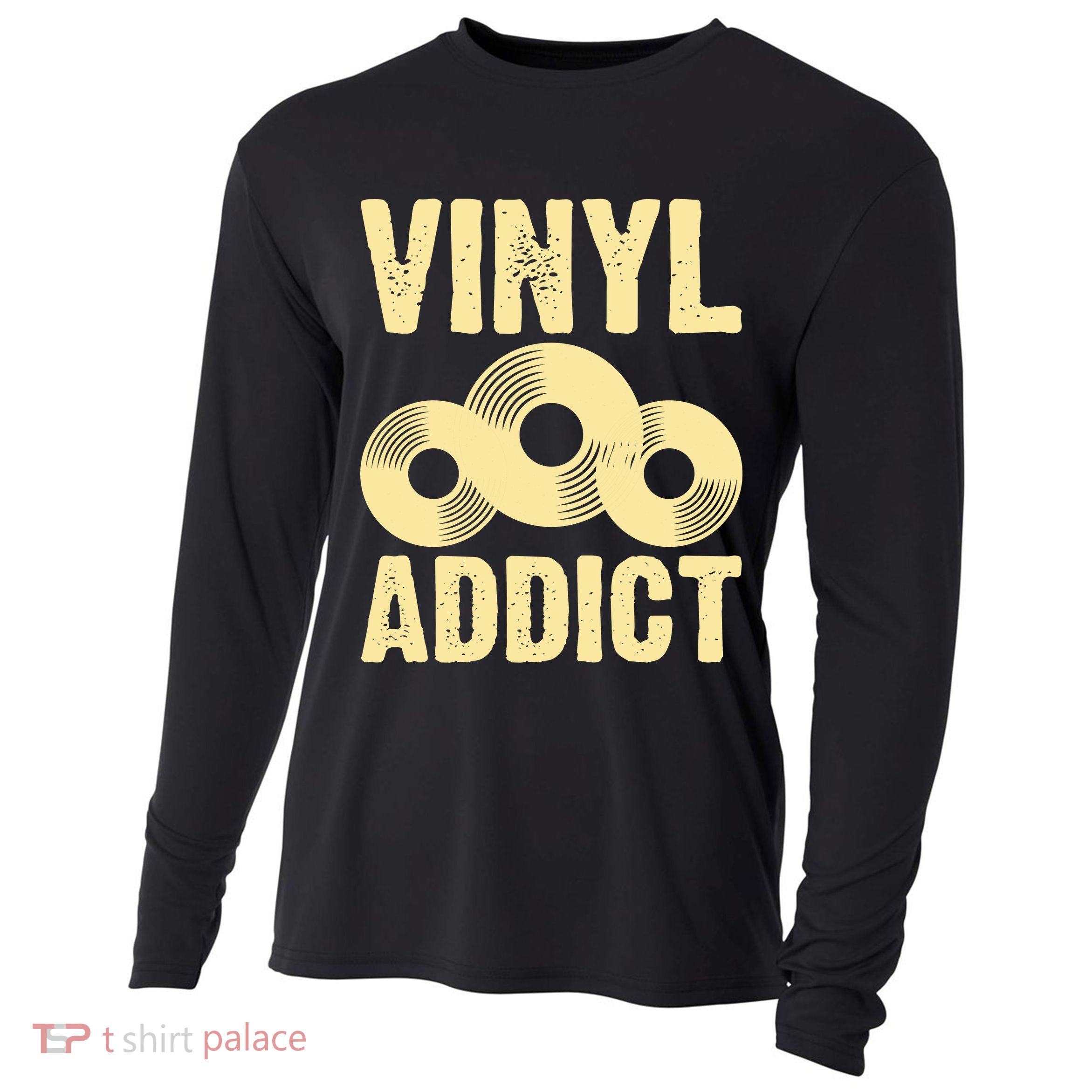 Vinyl Addict Cooling Performance Long Sleeve Crew
