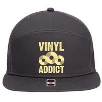 Vinyl Addict 7 Panel Mesh Trucker Snapback Hat