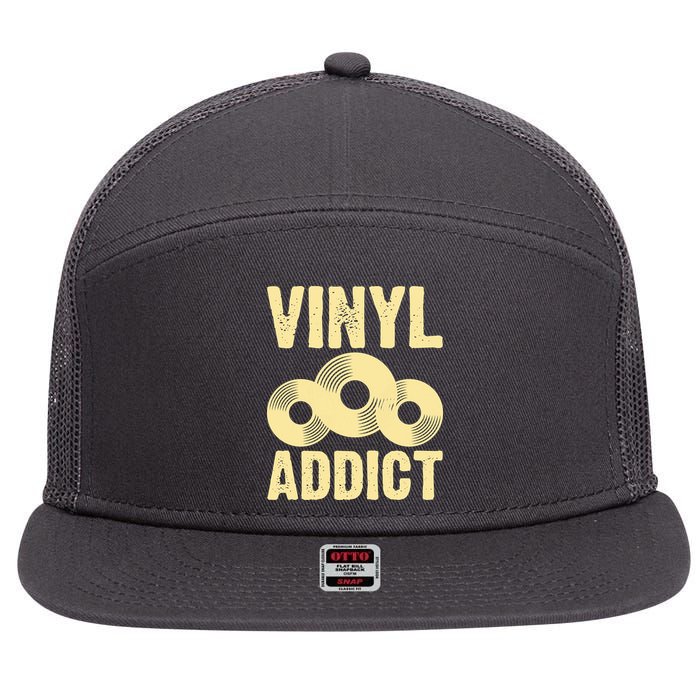 Vinyl Addict 7 Panel Mesh Trucker Snapback Hat