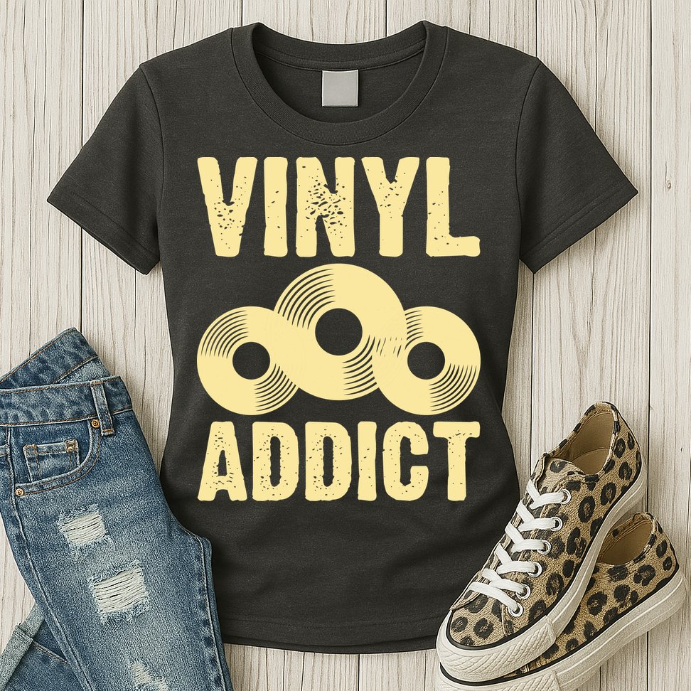 Vinyl Addict Womens T-Shirt