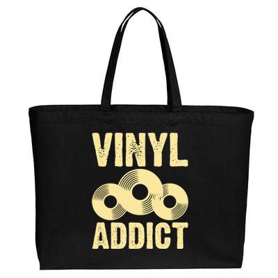 Vinyl Addict Cotton Canvas Jumbo Tote