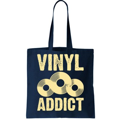 Vinyl Addict Tote Bag