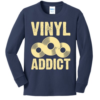 Vinyl Addict Kids Long Sleeve Shirt