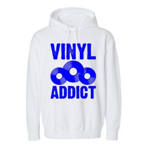 Vinyl Addict Garment-Dyed Fleece Hoodie