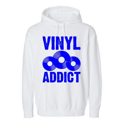 Vinyl Addict Garment-Dyed Fleece Hoodie