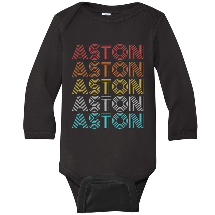 Vintage Aston Baby Long Sleeve Bodysuit